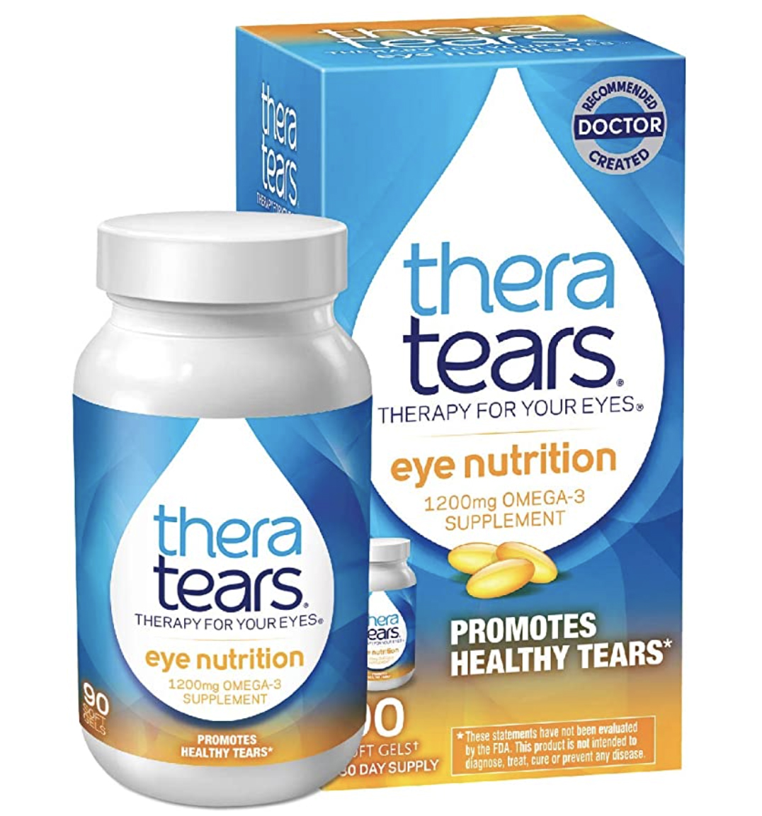 Thera Tears Omega 3 Supplement For Eye Nutrition 1200mg Capsules