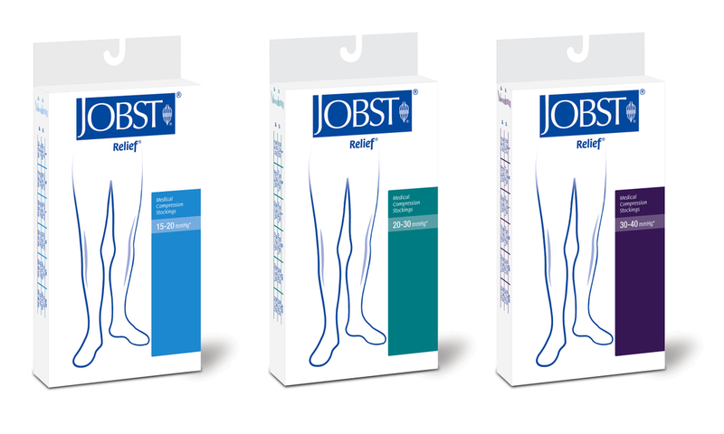 Jobst JOB114620 Relief 20-30 Knee High Close Toe Beige Compression Stockings Beige, Small