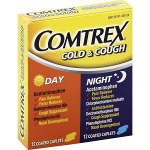 Comtrex Cold & Cough, Day, Night, Coated Caplets