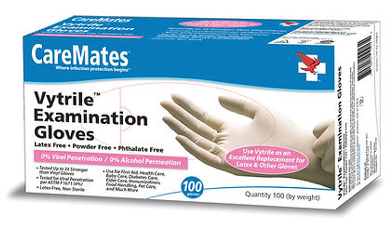Caremates Vytrile Powder Free Examination Gloves X- Large
