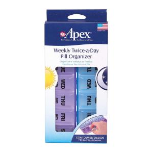 Apex Pill Organizer, Weekly, Twice A Day