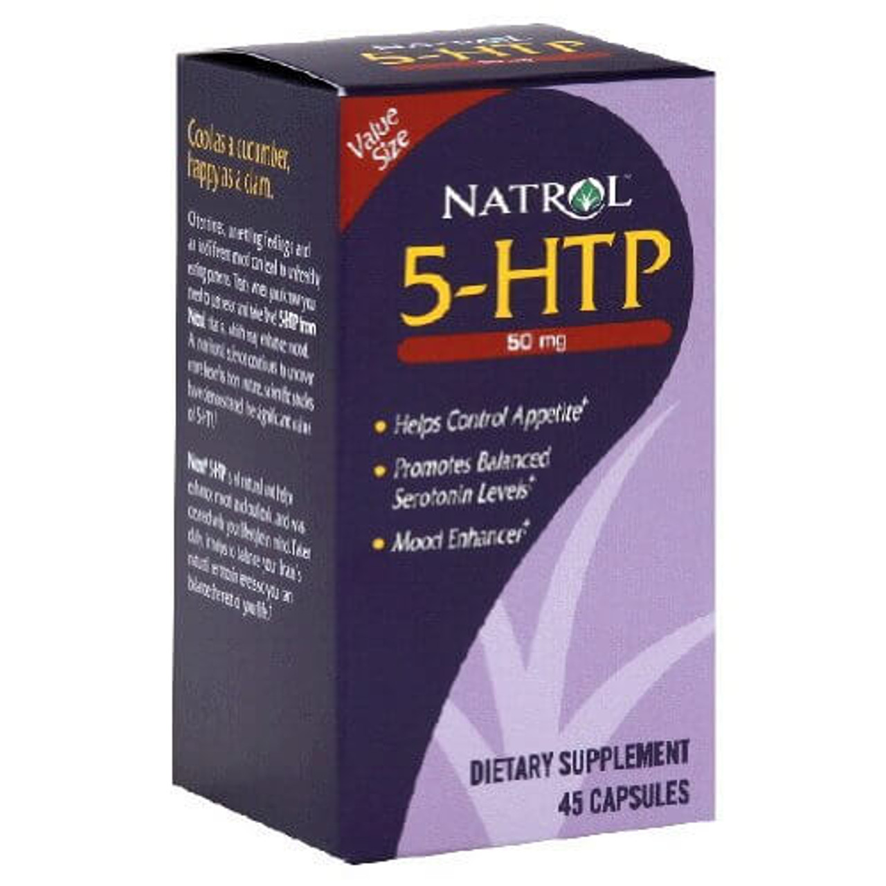 Natrol 5-HTP, Mood & Stress, 50 Mg, 45 Capsules