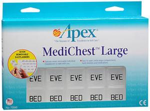 Apex MediChest Pill Organizer, Large