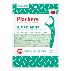 Plackers Micro Mint, Dental Flossers, Mint