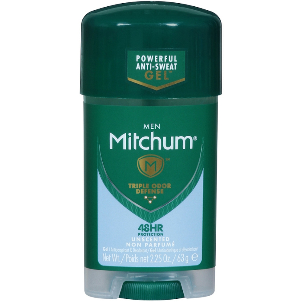Mitchum Men Gel Antiperspirant Deodorant, Unscented, 2.25oz