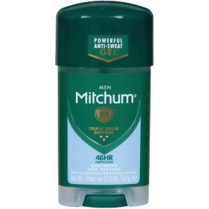 Mitchum Men Gel Antiperspirant Deodorant, Unscented, 2.25oz