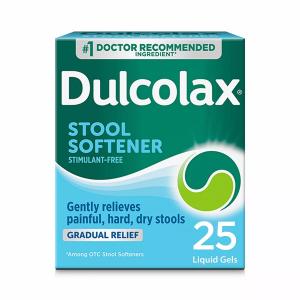 Dulcolax Stool Softener, Gradual Relief, 100 Mg, Liquid Gels