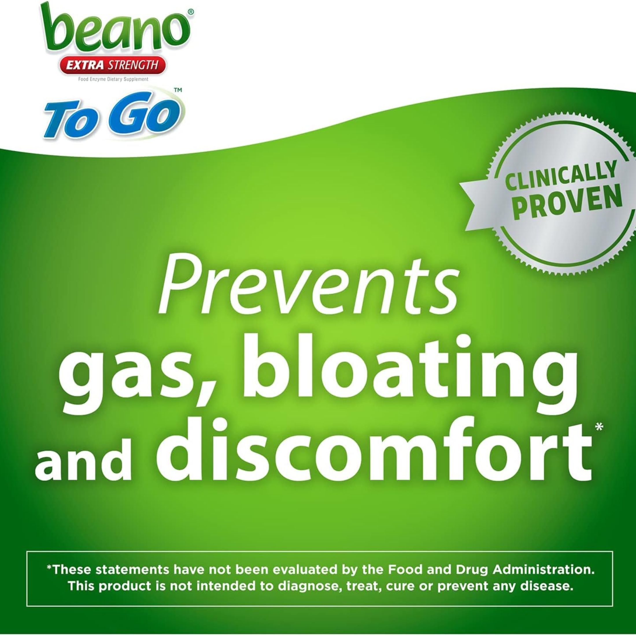 Beano To Go Food Enzyme Dietary Supplement Tablets