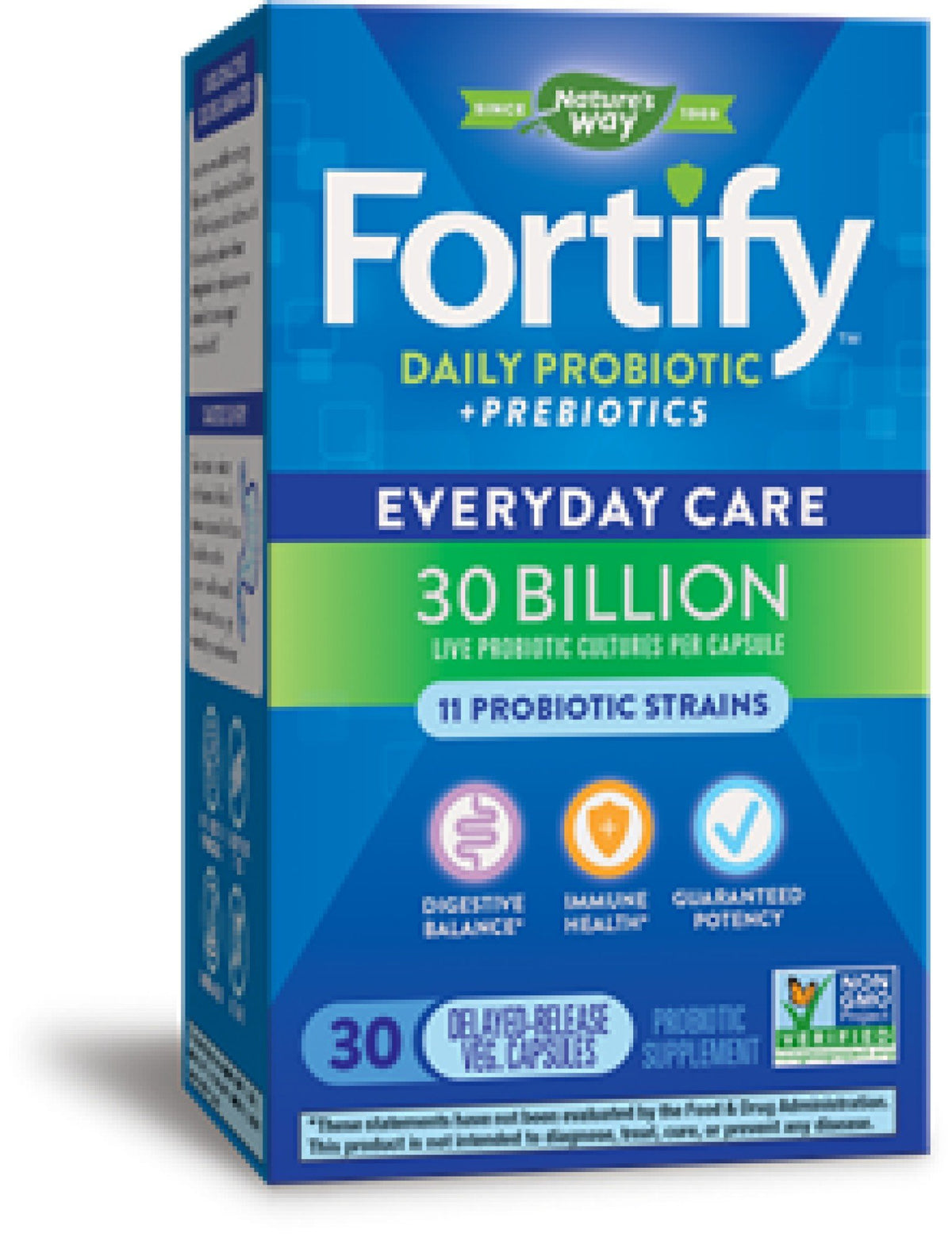 Nature's Way Primadophilus Fortify Daily Probiotic 30 Billion Vegetarian Capsules