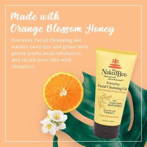 The Naked Bee Everyday Facial Cleansing Gel 5.5oz - Orange Blossom Honey