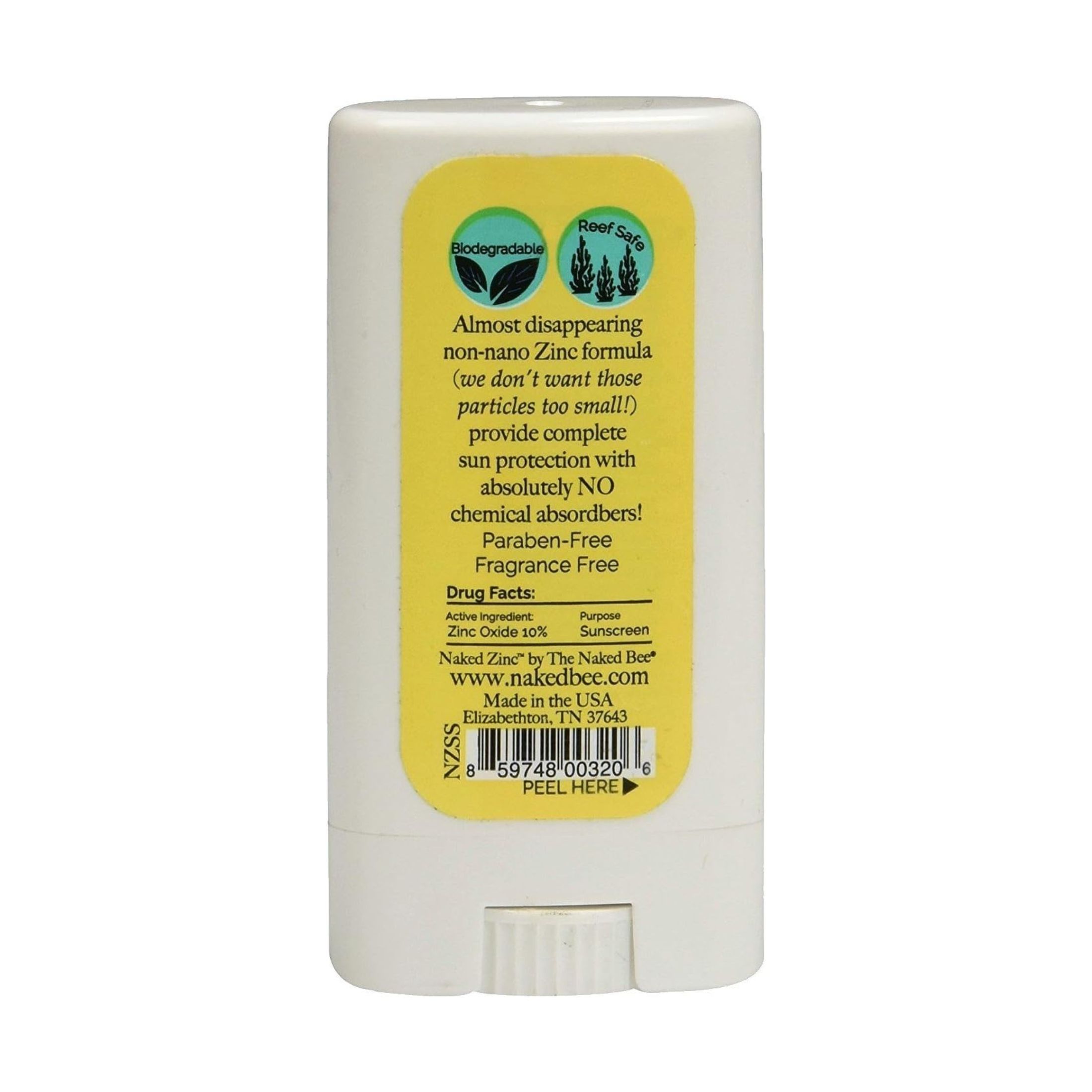 Naked Bee The NZSS Sunscreen Stick, 0.56 Oz Case