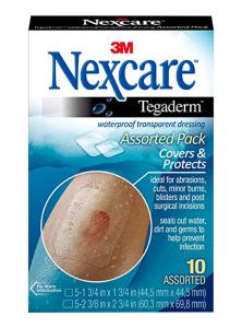 Nexcare Tegaderm Waterproof Transparent Dressing - 10 Assorted