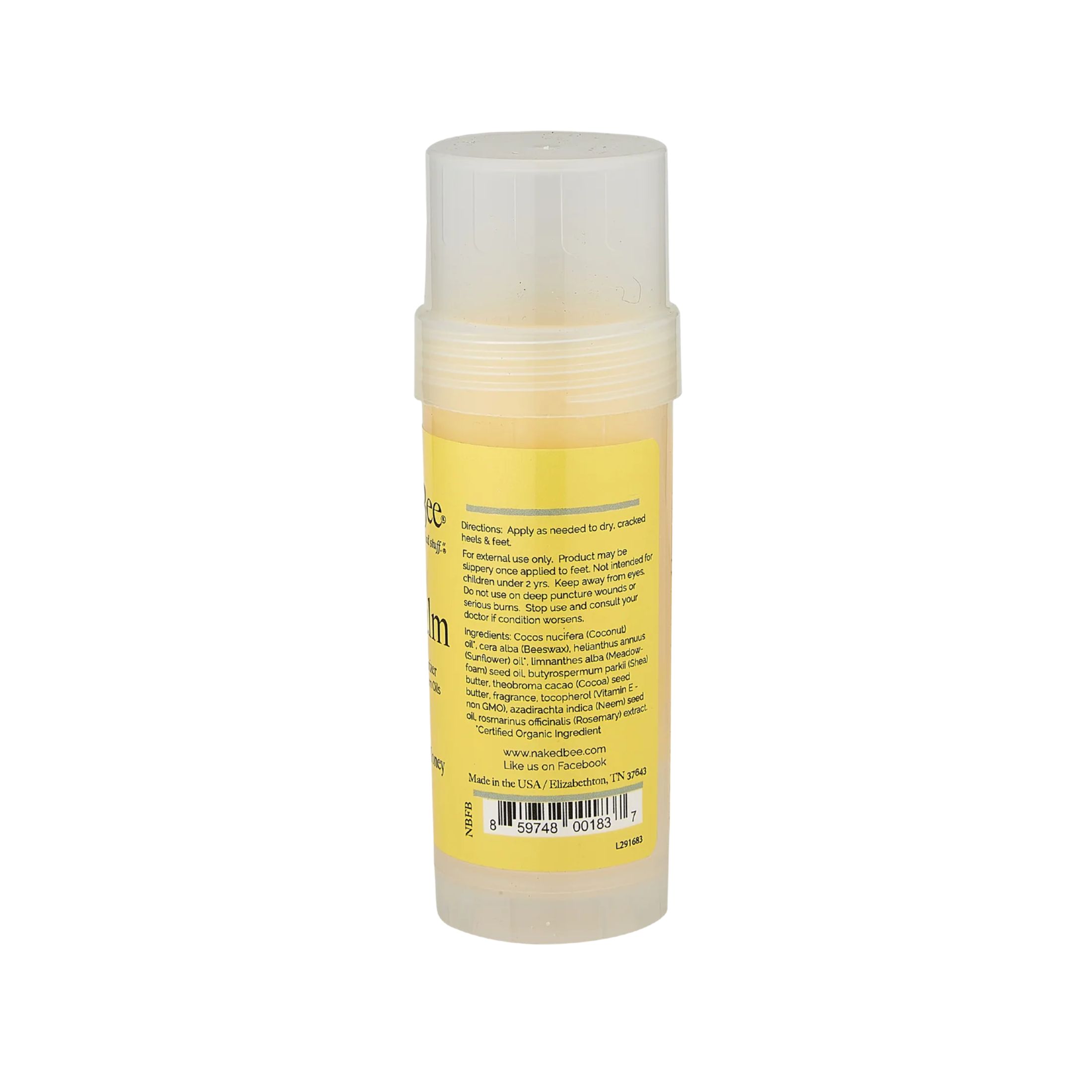 The Naked Bee Restoration Foot Balm - Orange Blossom Honey