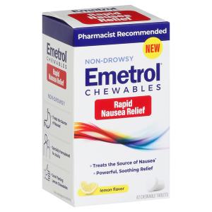Emetrol Nausea Relief Rapid, Lemon Flavor Tablets