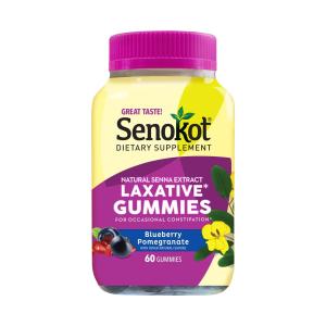 Senokot Dietary Supplement Laxative Gummies - Mixed Berry - 60ct