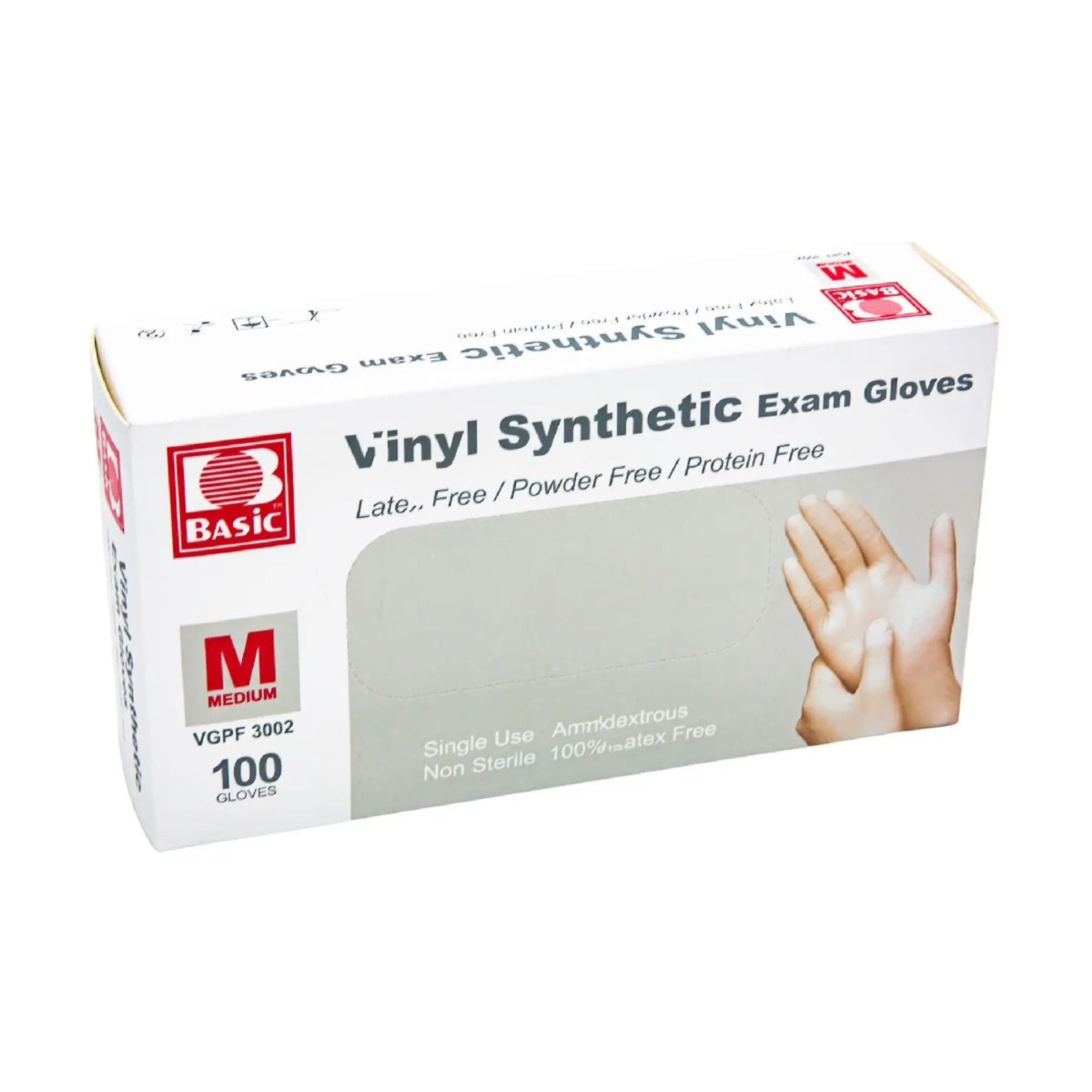 Basic Concentric Health Alliance - Vinyl Exam Glove - Medium