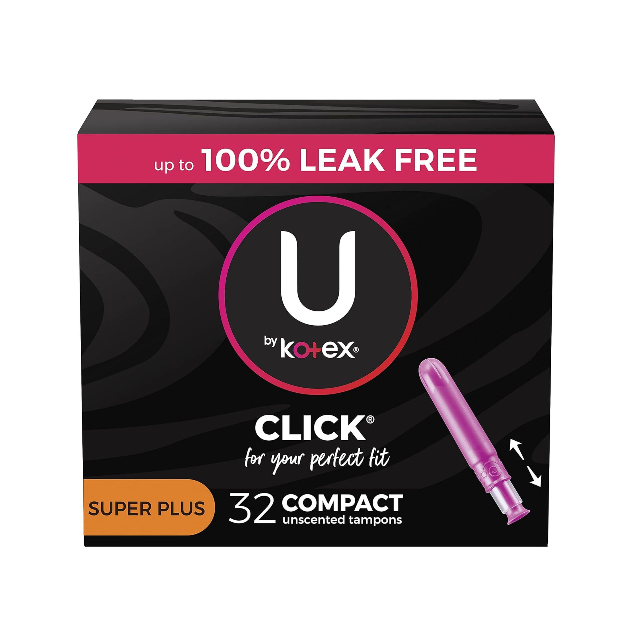 U by Kotex Click Compact Tampons Super Plus Absorbency Unscented
