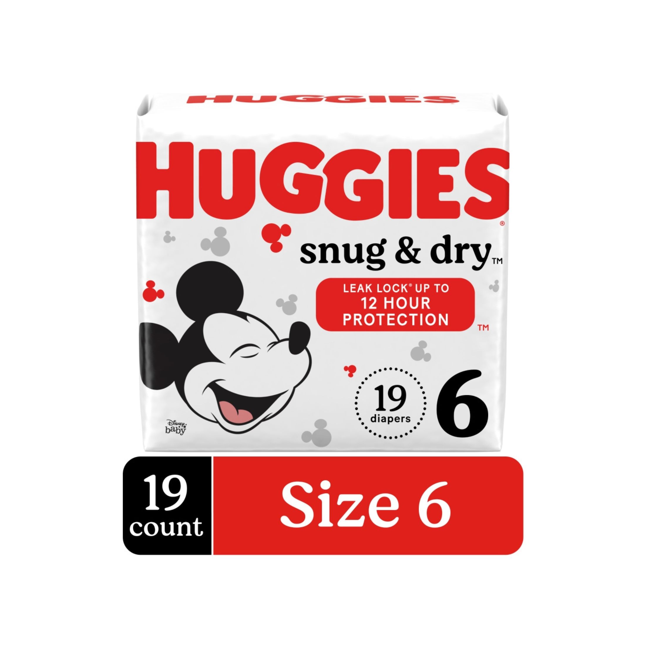 Huggies Snug & Dry Baby Diapers, Size 6