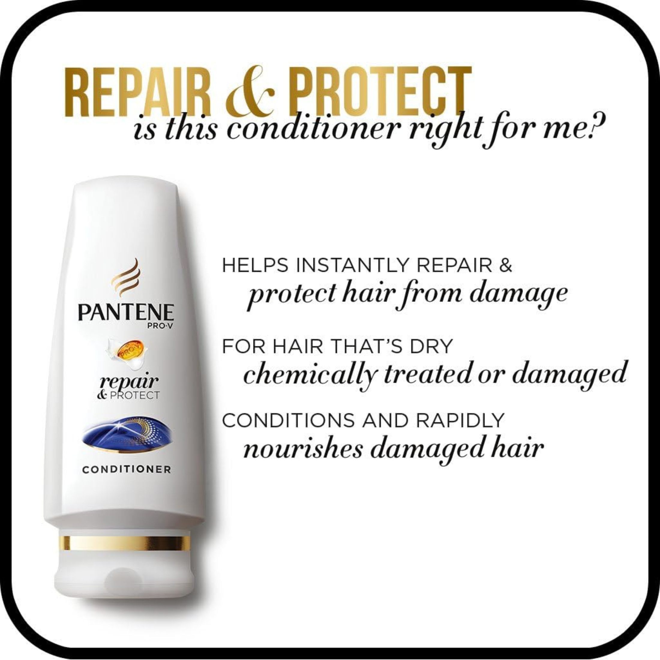 Pantene Pro V Repair & Protect Conditioner, 12 Fl Oz