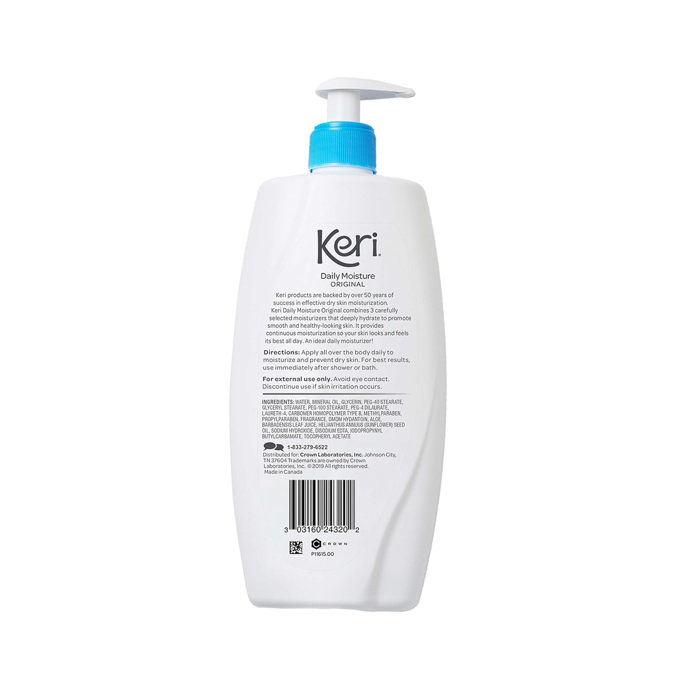 Keri Daily Dry Skin Therapy Moisture Original Body Lotion, 20 Oz