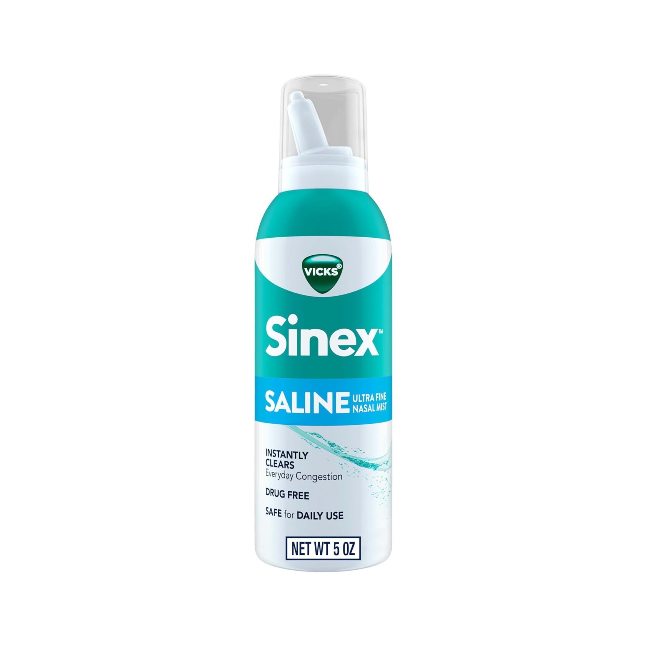 Vicks Sinex Saline Ultra Fine Nasal Mist Spray, 5 Oz