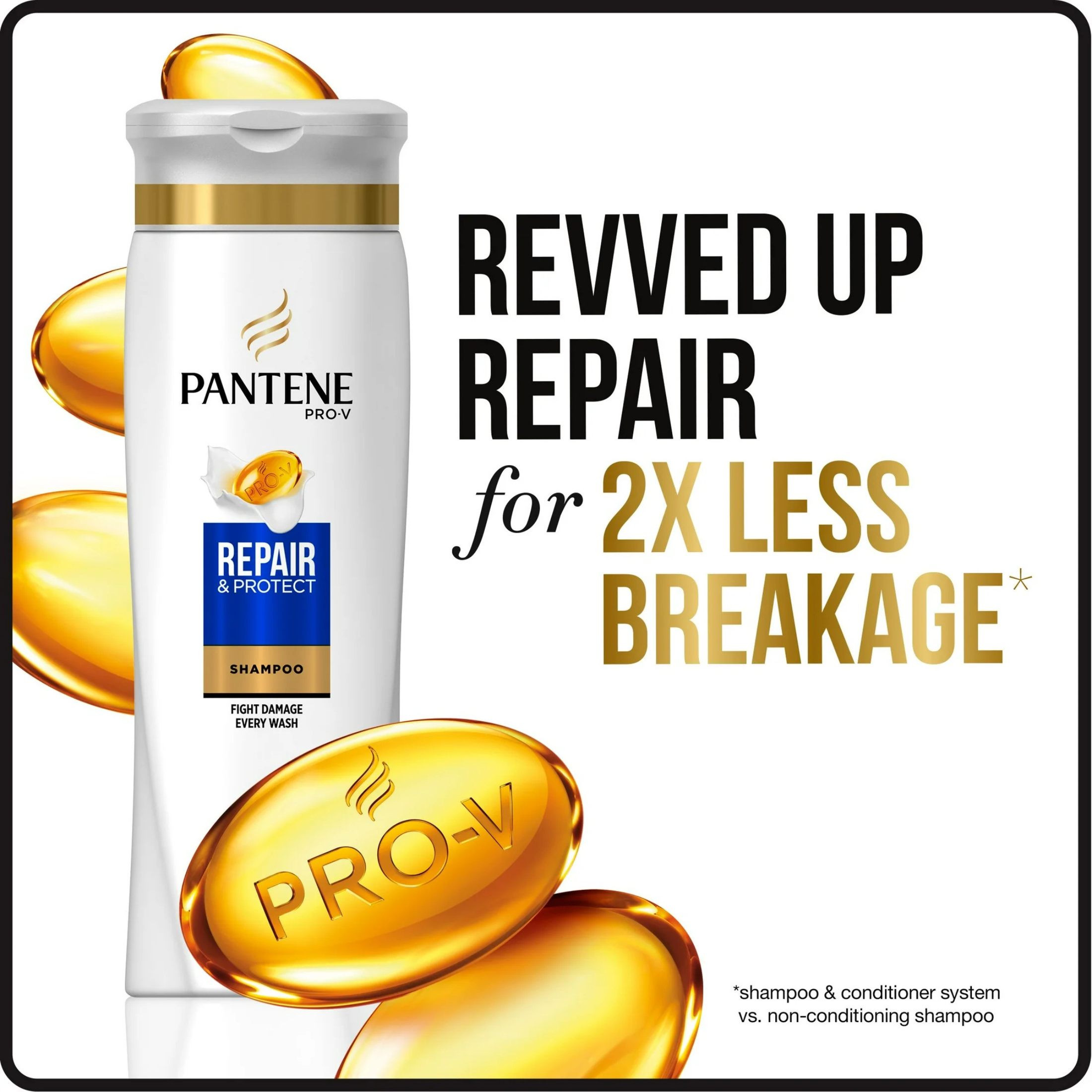 Pantene Pro-V Repair & Protect Shampoo, 12.6 Fl Oz
