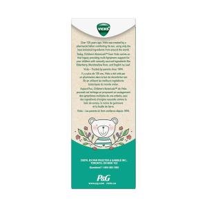 Vicks Children’s Botanicals Cough Syrup + Mucus + Nasal*, Day, Drug Free, Free Of Medicine, Delicious Kids’ Berry Flavor, 4 Fl Oz, Ages 1