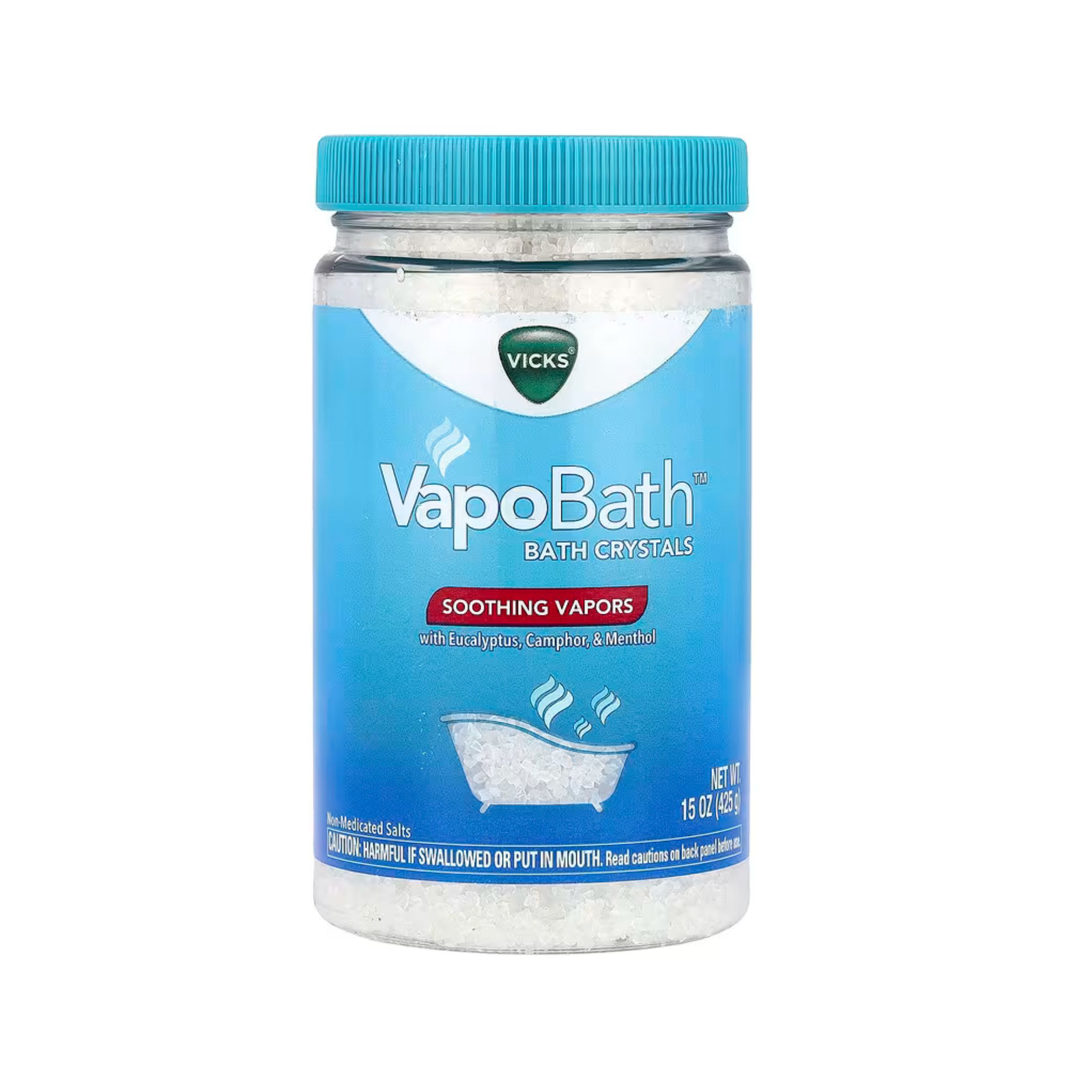Vicks Vapobath Bath Crystals, Soothing Vapors, 15 Oz