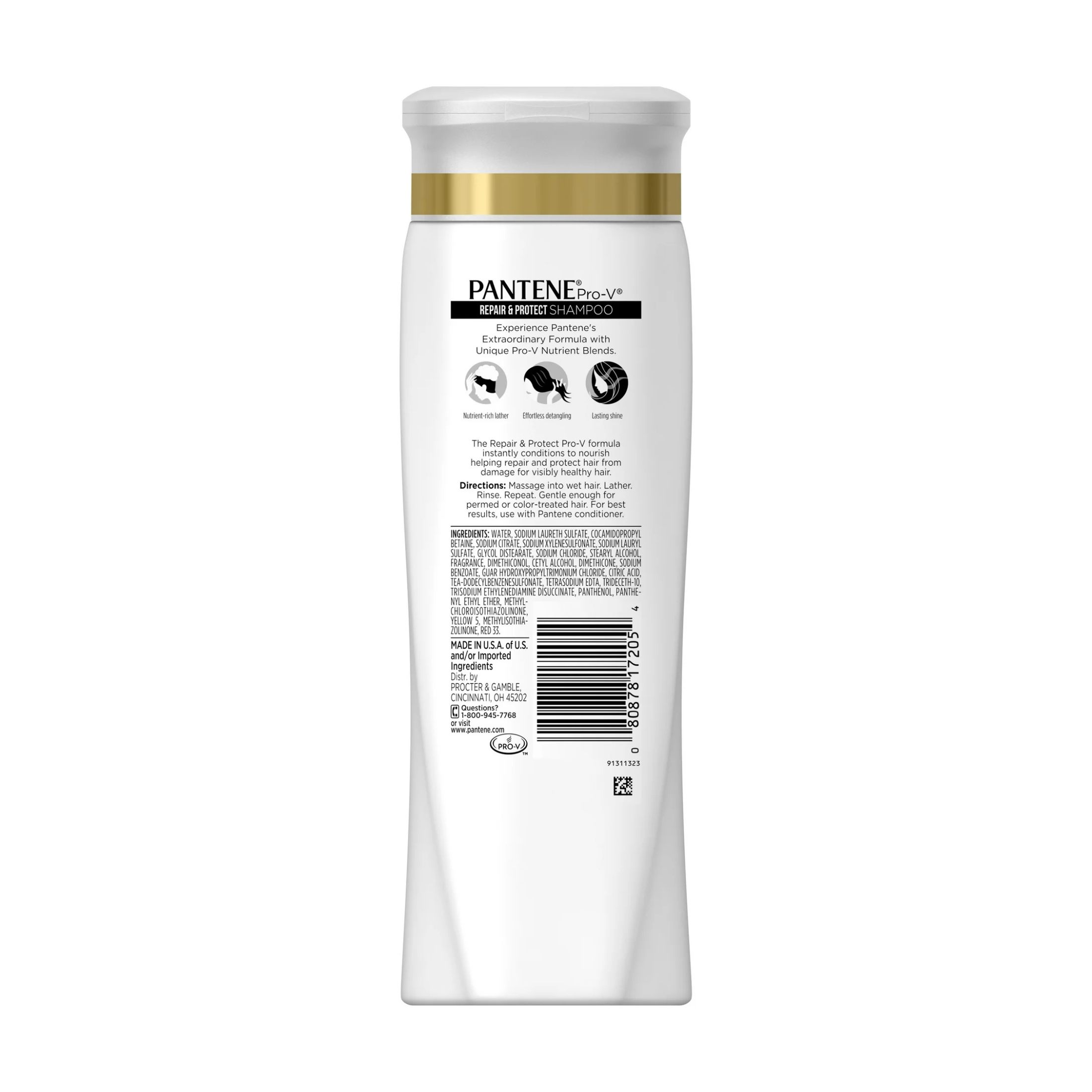 Pantene Pro-V Repair & Protect Shampoo, 12.6 Fl Oz
