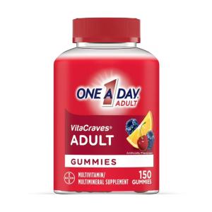 One A Day Vitacraves Gummies Adult Multivitamin 150 Ea Bottle