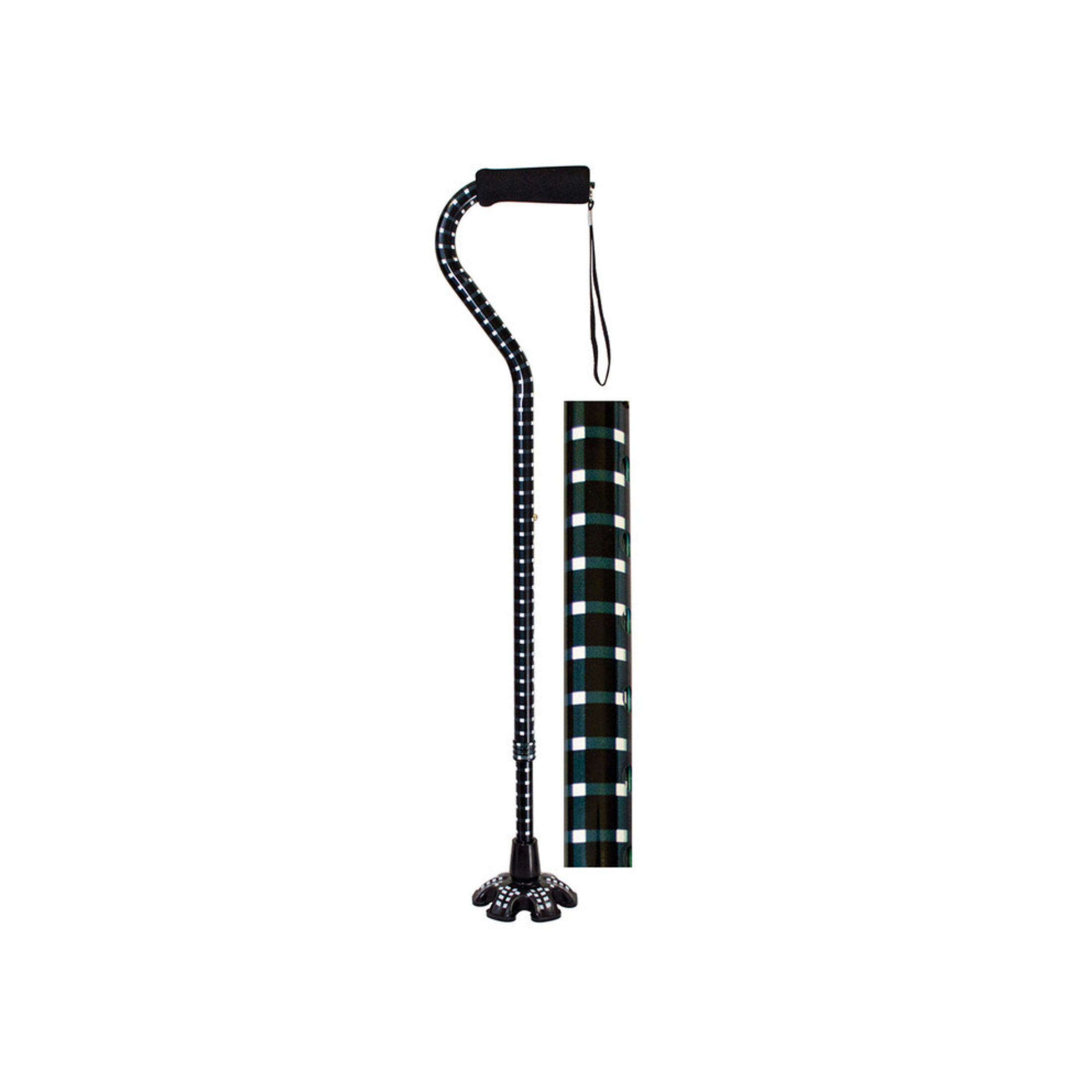 Essential Medical Supply Couture Offset Fashion Cane With Matching Standing Big