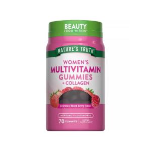 Nature's Truth Women's Multivitamin + Collagen Gummies - Natural Mixed Berry Flavor 70ct
