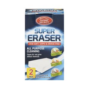 Home Select Super Eraser, All Purpose Cleaning, 2 Pack