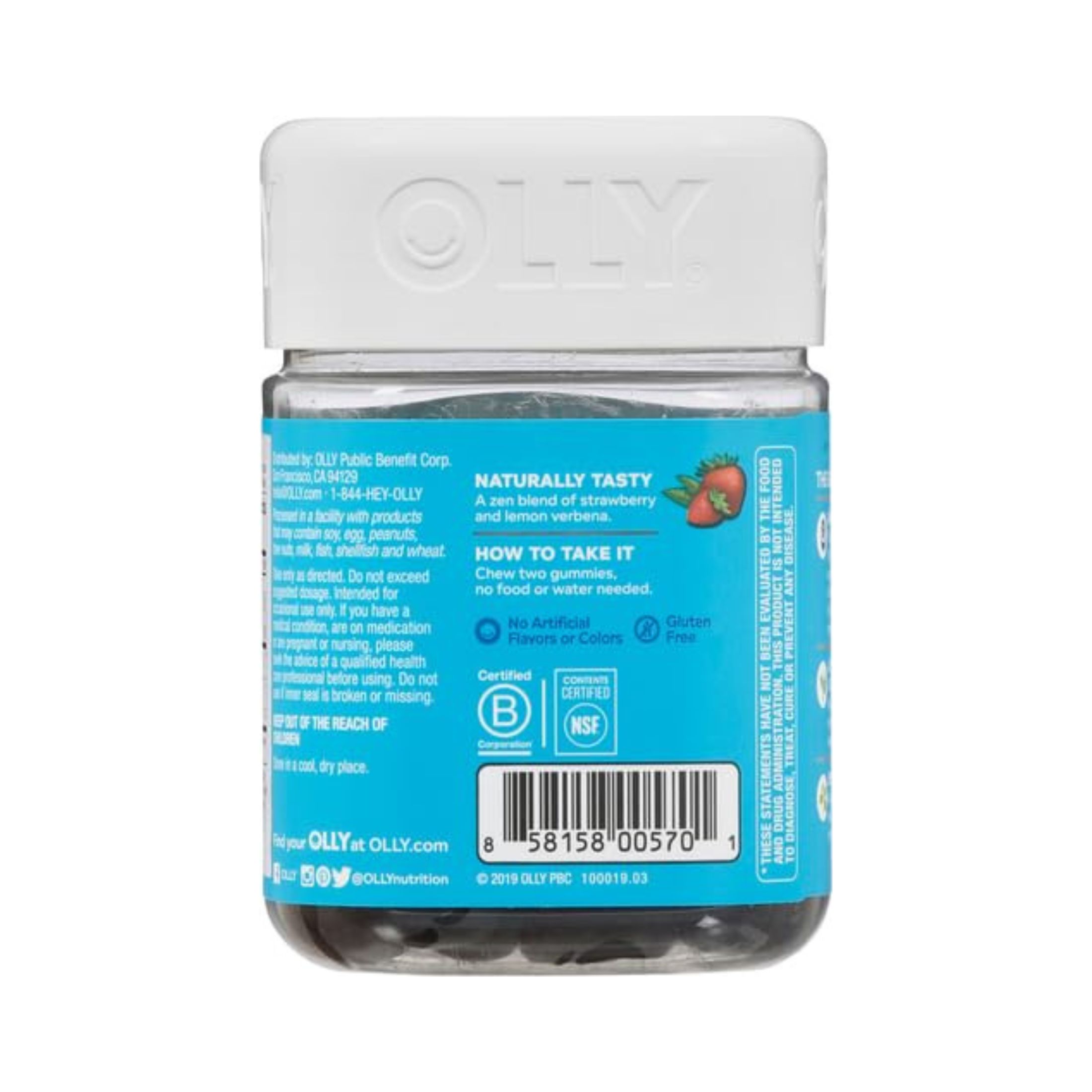 Olly Goodbye Stress Supplement Gummies - Berry Verbena
