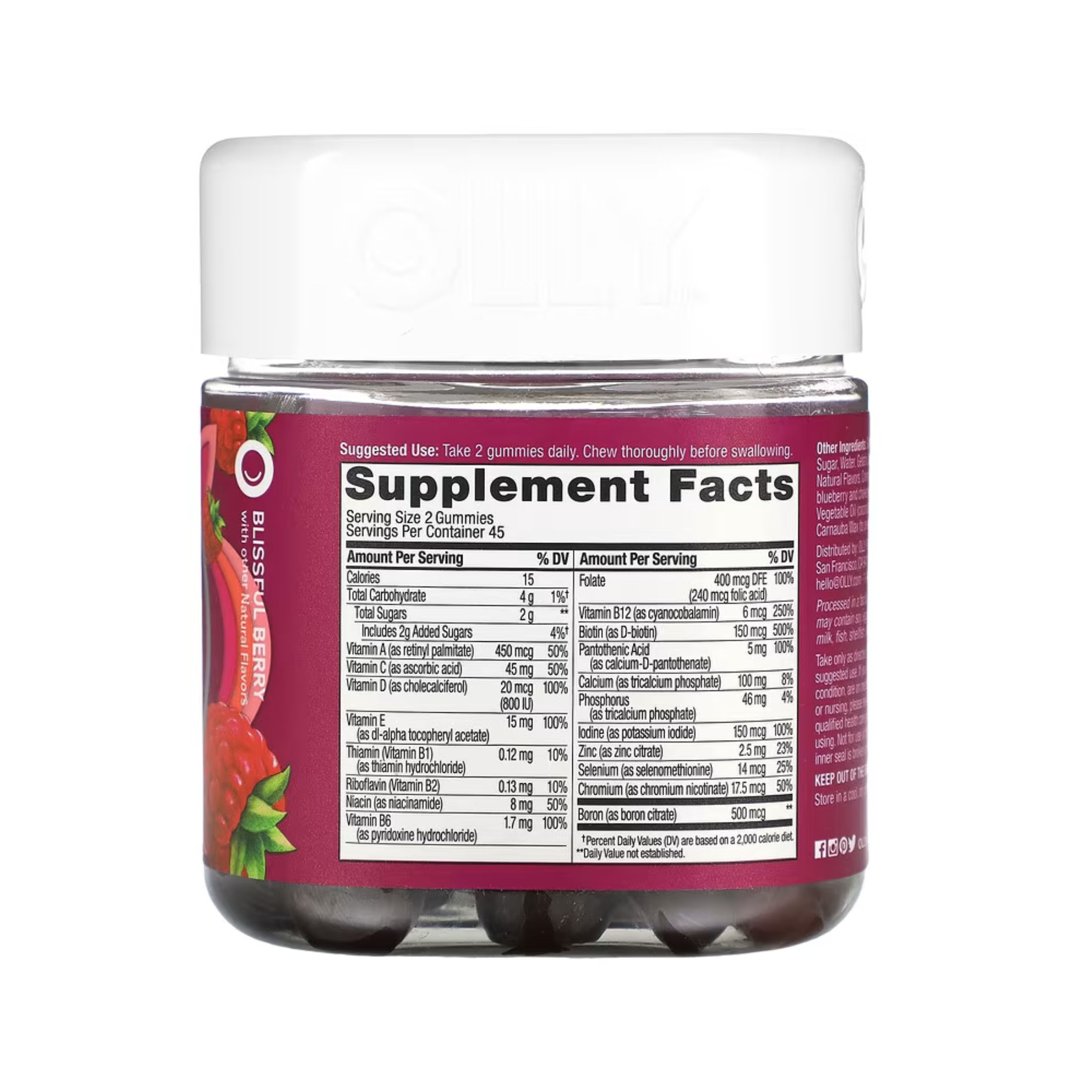 Olly The Perfect Women'S Multi Gummy Blissful Berry, 1 Each