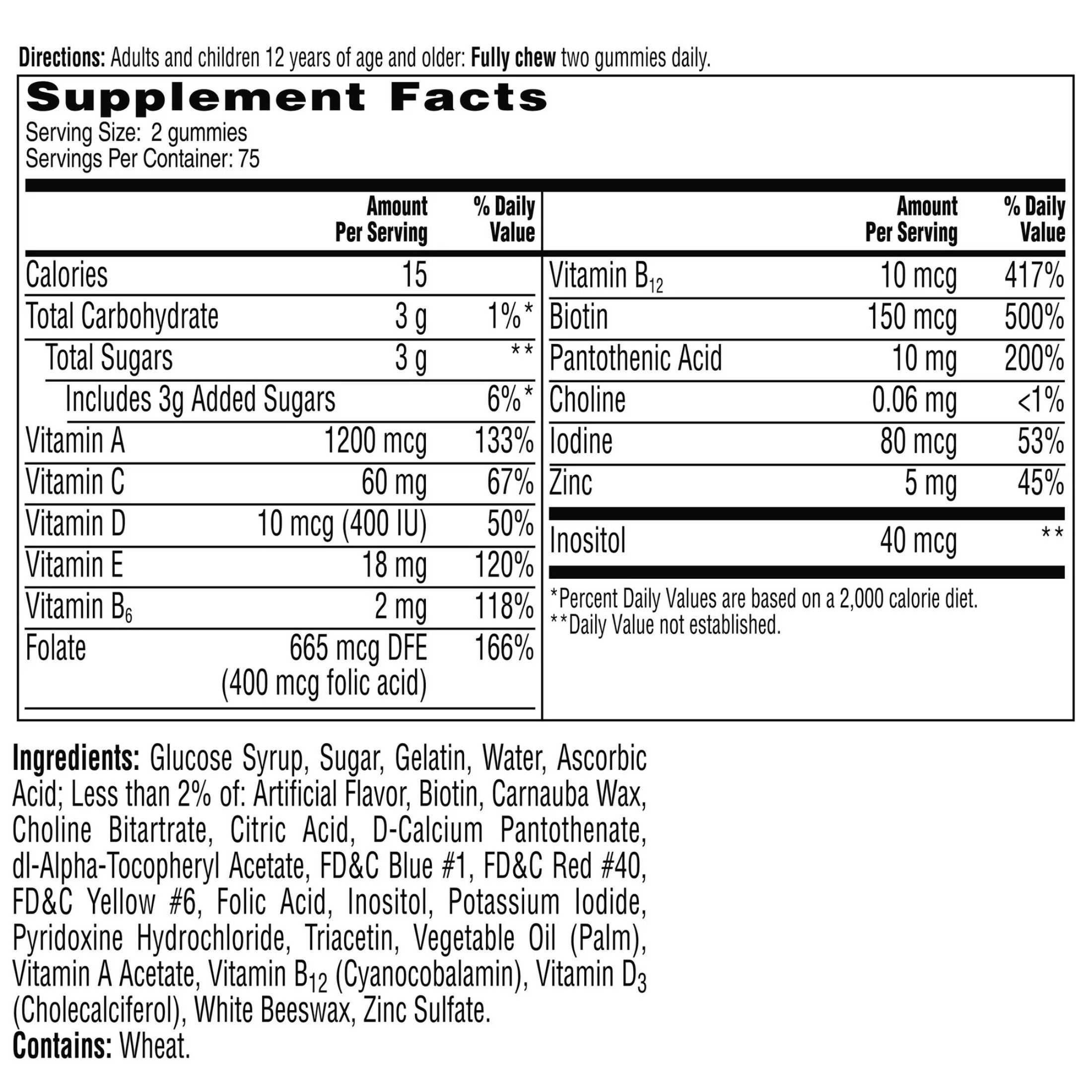 One A Day Vitacraves Gummies Adult Multivitamin 150 Ea Bottle