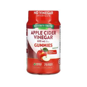 Nature's Truth Apple Cider Vinegar, Natural Apple, 200 Mg, 75 Vegan Gummies