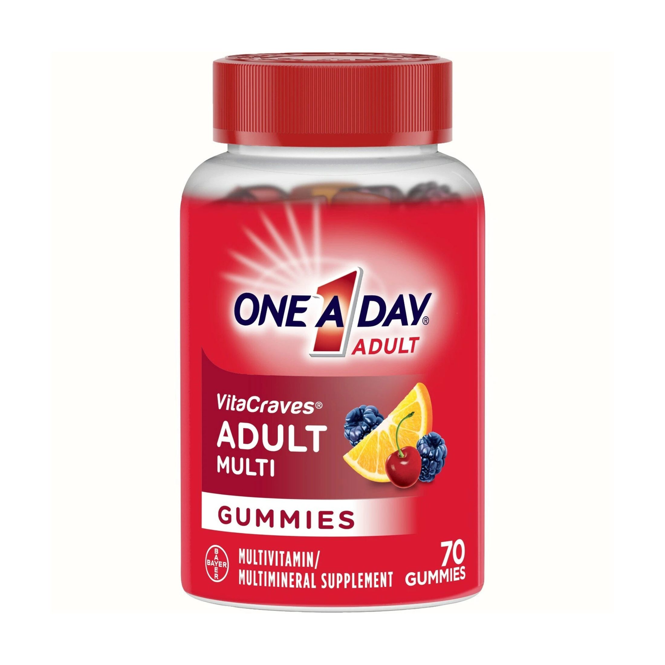One A Day VitaCraves Adult Multivitamin Gummies Fruit