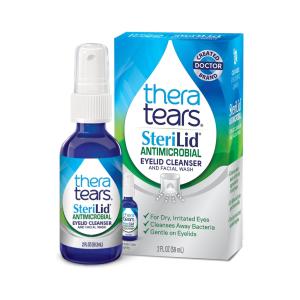 Thera Tears SteriLid Antimicrobial Eyelid Cleanser And Facial Wash Multi-Use Spray 2 Fl. Oz. Box
