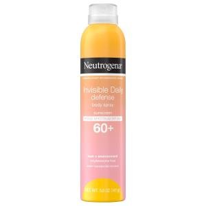 Neutrogena Invisible Daily Defense Body Spray Sunscreen Broad Spectrum SPF 60