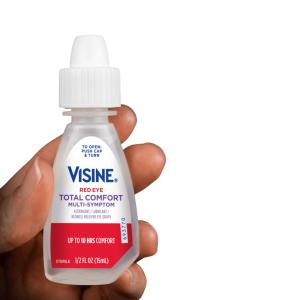 Visine Red Eye, Total Comfort Multi-Symptom Eye Drops, 1/2 Fl Oz (15 Ml)