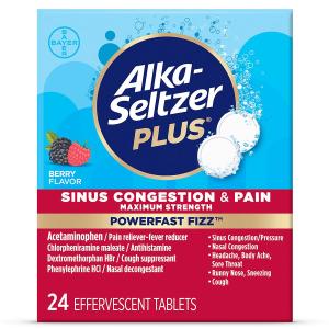 Alka-Seltzer Plus Sinus Congestion & Pain Effervescent Berry