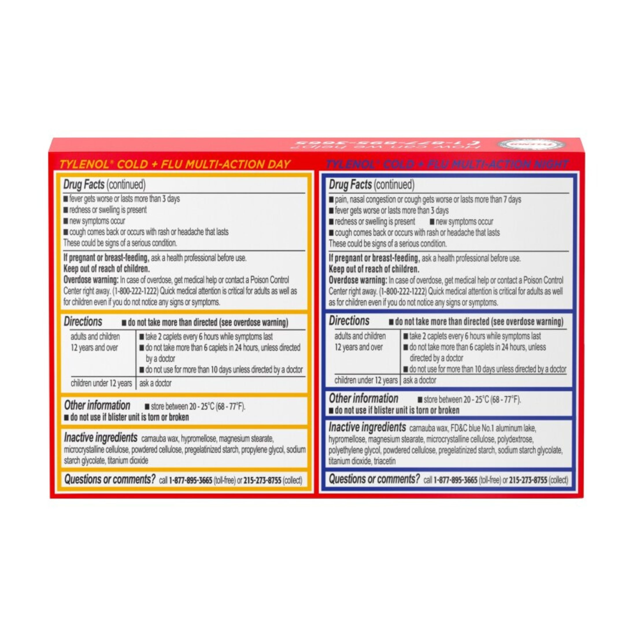 Tylenol Extra Strength Cold & Flu Multi Action 24 Caplets