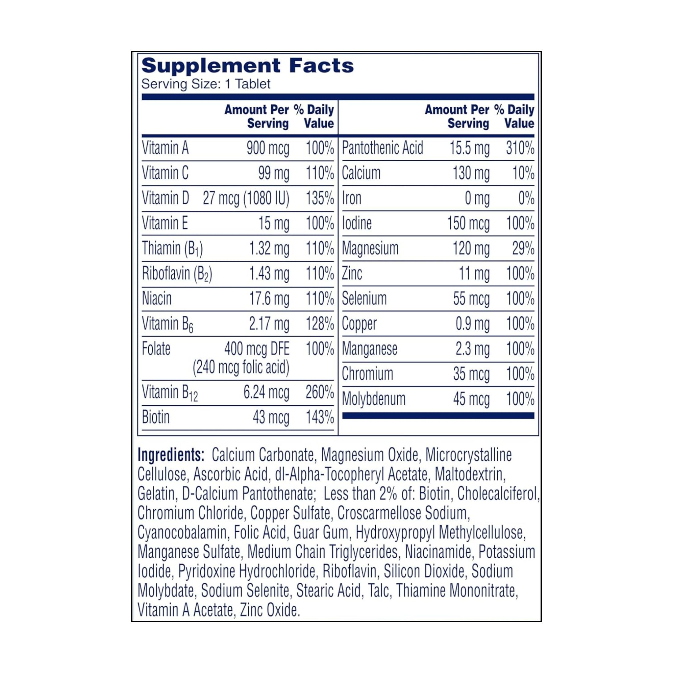 One A Day Men's Complete Multivitamin Tablets 60ct