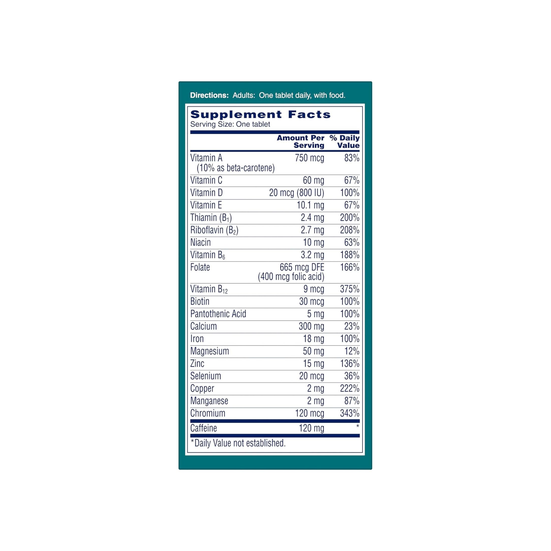One A Day Multivitamin, Women's Active Metabolism, Tablets