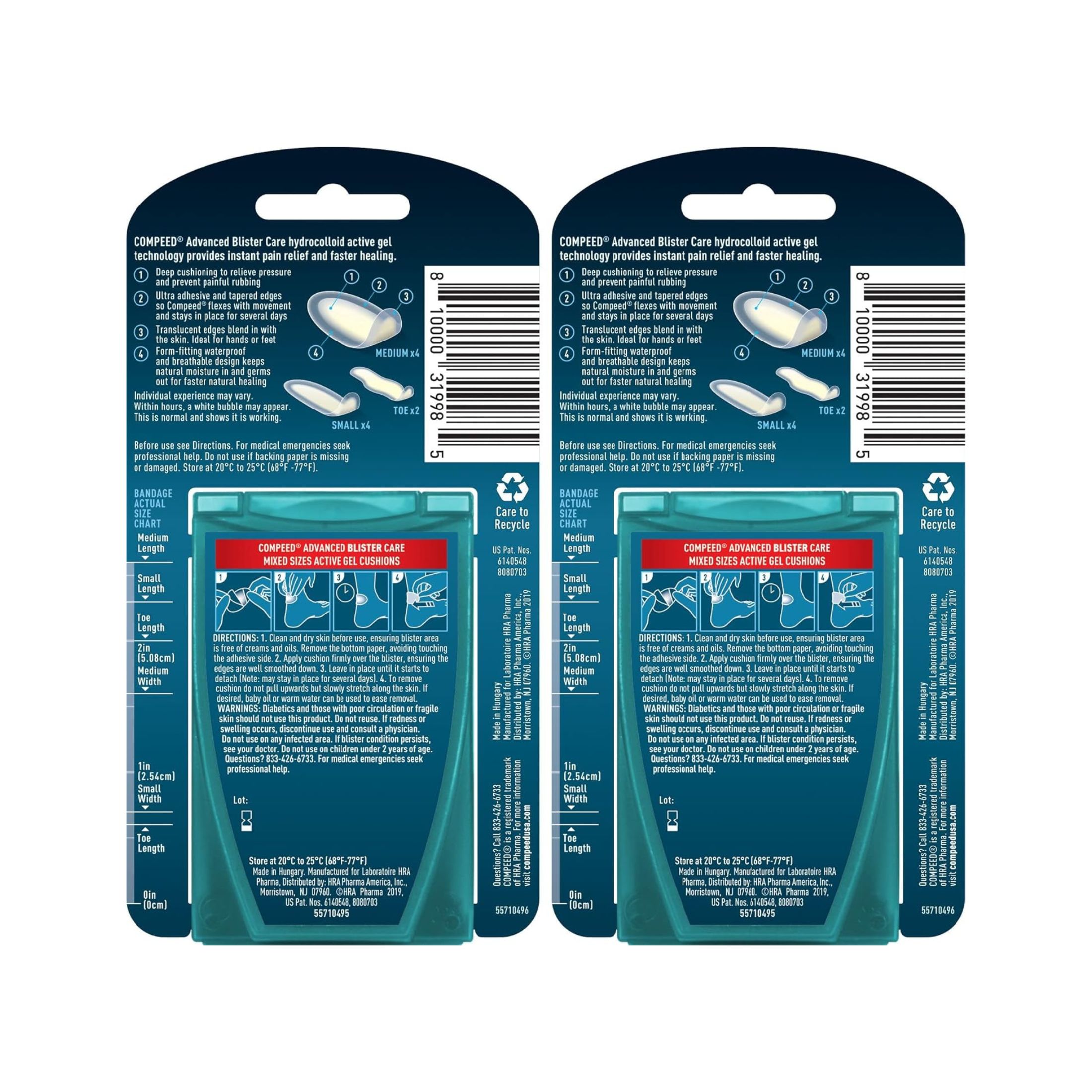 Compeed Advanced Blister Care Gel Cushions Mixed Sizes