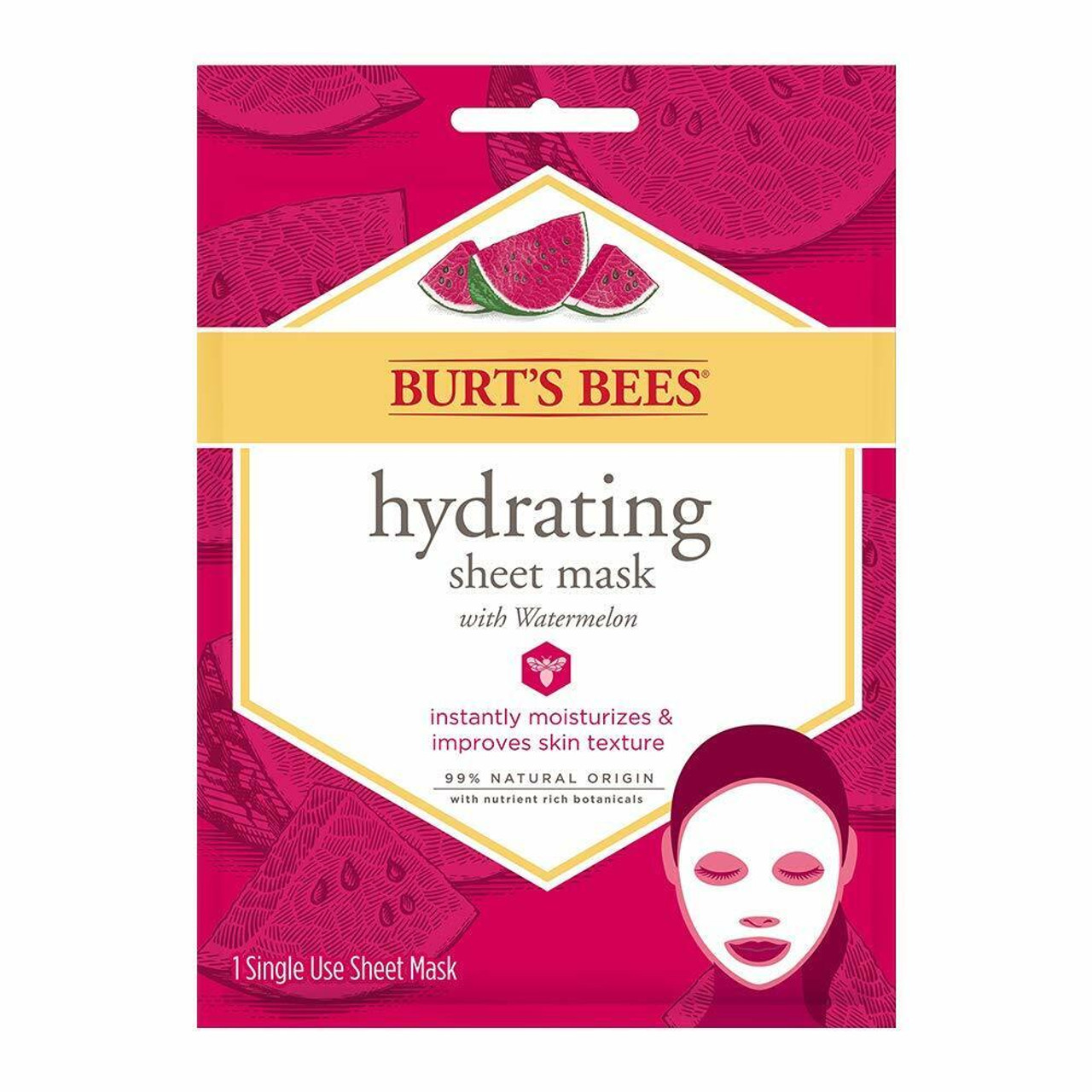 Burt's Bees Hydrating Sheet Mask Watermelon - 1ct