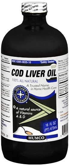 Humco Cod Liver Oil USP - 16 Oz