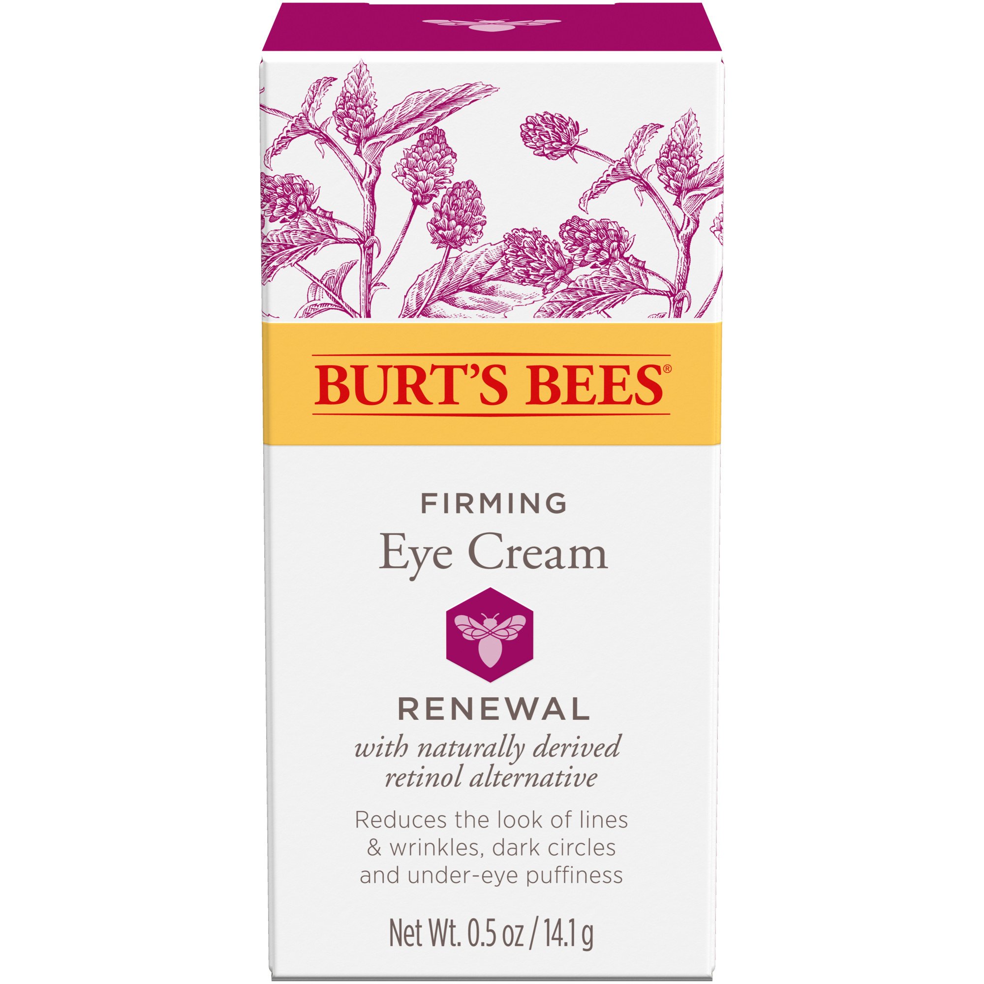Burt's Bees Renewal Firming Eye Cream Bakuchiol Natural Retinol Alternative