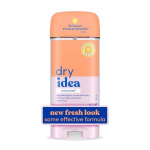 Dry Idea Antiperspirant & Deodorant Clear Gel, Unscented 3 Oz